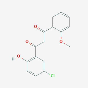 molecular formula C16H13ClO4 B15464956 1-(5-Chloro-2-hydroxyphenyl)-3-(2-methoxyphenyl)propane-1,3-dione CAS No. 57006-72-1