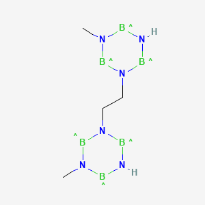 molecular formula C4H12B6N6 B15464967 Pubchem_71400633 CAS No. 60607-09-2