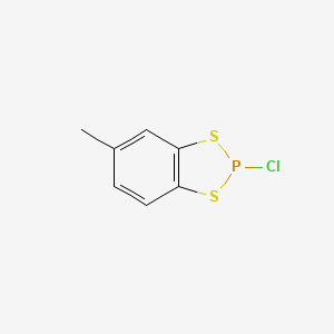 molecular formula C7H6ClPS2 B15464979 2-Chloro-5-methyl-2H-1,3,2-benzodithiaphosphole CAS No. 57351-95-8