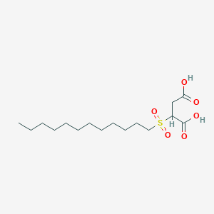 2-(Dodecane-1-sulfonyl)butanedioic acid