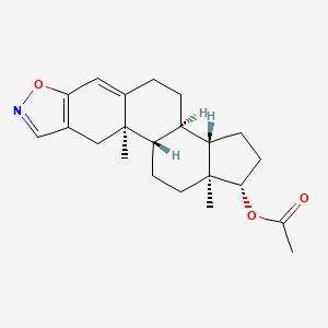 [(1S,2R,13R,14S,17S,18S)-2,18-dimethyl-7-oxa-6-azapentacyclo[11.7.0.02,10.04,8.014,18]icosa-4(8),5,9-trien-17-yl] acetate