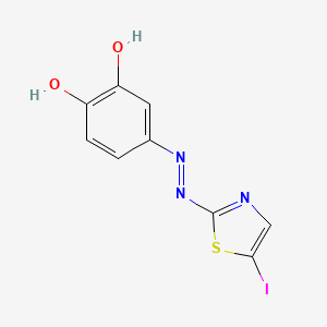 4-[2-(5-Iodo-1,3-thiazol-2-yl)hydrazinyl]cyclohexa-3,5-diene-1,2-dione