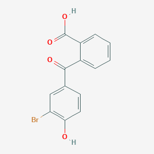 molecular formula C14H9BrO4 B15465065 2-(3-Bromo-4-hydroxybenzoyl)benzoic acid CAS No. 56922-87-3