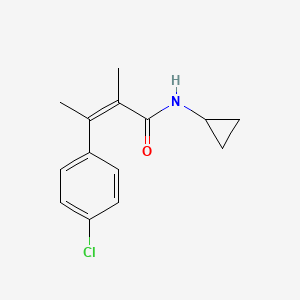 2-Butenamide, 3-(4-chlorophenyl)-N-cyclopropyl-2-methyl-, (Z)-