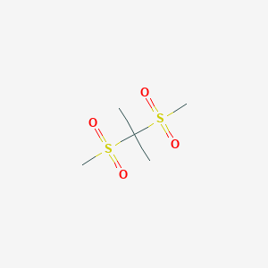 molecular formula C5H12O4S2 B15465094 Propane, 2,2-bis(methylsulfonyl)- CAS No. 60154-00-9