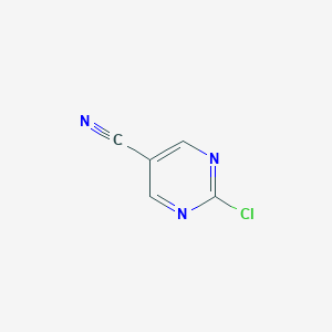 molecular formula C5H2ClN3 B154651 2-Chloropyrimidine-5-carbonitrile CAS No. 1753-50-0