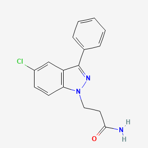 3-(5-Chloro-3-phenyl-1H-indazol-1-yl)propanamide