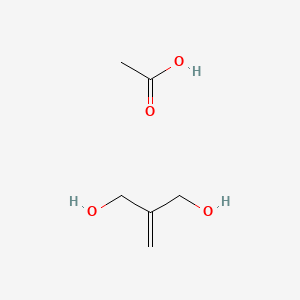 molecular formula C6H12O4 B15465115 Acetic acid--2-methylidenepropane-1,3-diol (1/1) CAS No. 57859-50-4