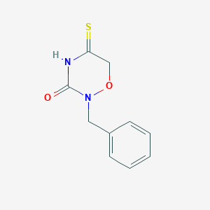 2H-1,2,4-Oxadiazin-3(4H)-one, dihydro-2-(phenylmethyl)-5-thioxo-