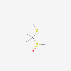 1-(Methanesulfinyl)-1-(methylsulfanyl)cyclopropane