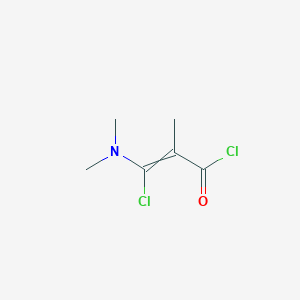 molecular formula C6H9Cl2NO B15465168 3-Chloro-3-(dimethylamino)-2-methylprop-2-enoyl chloride CAS No. 57243-87-5