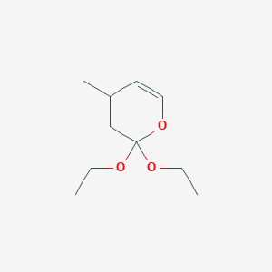 molecular formula C10H18O3 B15465218 2,2-Diethoxy-4-methyl-3,4-dihydro-2H-pyran CAS No. 60582-05-0