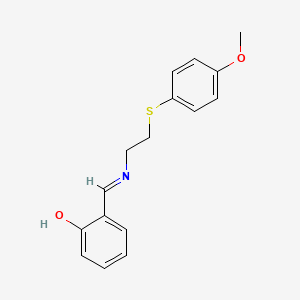 6-[({2-[(4-Methoxyphenyl)sulfanyl]ethyl}amino)methylidene]cyclohexa-2,4-dien-1-one