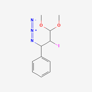 (1-Azido-2-iodo-3,3-dimethoxypropyl)benzene