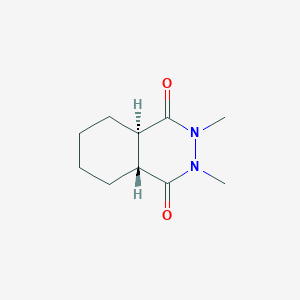 molecular formula C10H16N2O2 B15465290 (4aR,8aR)-2,3-Dimethyloctahydrophthalazine-1,4-dione CAS No. 60387-17-9