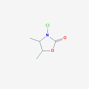 molecular formula C5H8ClNO2 B15465302 3-Chloro-4,5-dimethyl-1,3-oxazolidin-2-one CAS No. 58629-00-8