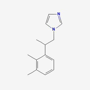 molecular formula C14H18N2 B15465320 1-[2-(2,3-Dimethylphenyl)propyl]-1H-imidazole CAS No. 61007-17-8