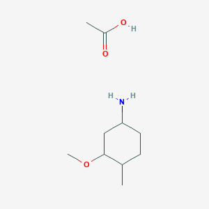 Acetic acid;3-methoxy-4-methylcyclohexan-1-amine