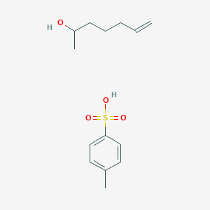 4-Methylbenzene-1-sulfonic acid--hept-6-en-2-ol (1/1)