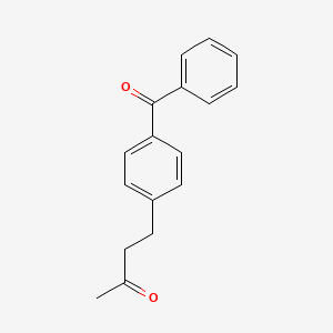 molecular formula C17H16O2 B15465521 4-(4-Benzoylphenyl)butan-2-one CAS No. 59377-09-2