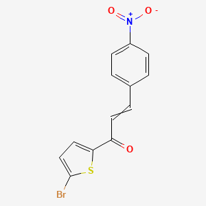 1-(5-Bromothiophen-2-yl)-3-(4-nitrophenyl)prop-2-en-1-one