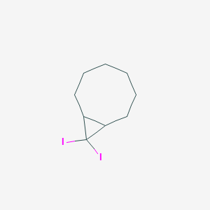 molecular formula C9H14I2 B15465532 9,9-Diiodobicyclo[6.1.0]nonane CAS No. 58688-18-9