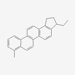 molecular formula C24H22 B15465589 3-Ethyl-8-methyl-2,3-dihydro-1h-cyclopenta[a]chrysene CAS No. 59279-20-8