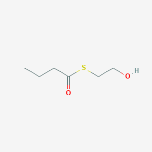 molecular formula C6H12O2S B15465596 S-(2-Hydroxyethyl) butanethioate CAS No. 57020-01-6