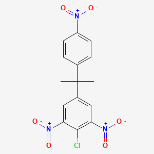 Benzene, 2-chloro-5-[1-methyl-1-(4-nitrophenyl)ethyl]-1,3-dinitro-