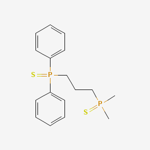 molecular formula C17H22P2S2 B15465641 [3-(Dimethylphosphorothioyl)propyl](diphenyl)sulfanylidene-lambda~5~-phosphane CAS No. 57137-67-4