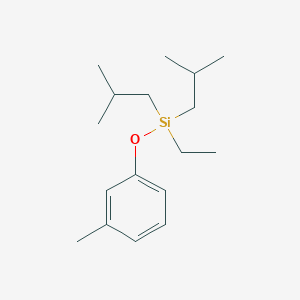 Ethyl(3-methylphenoxy)bis(2-methylpropyl)silane