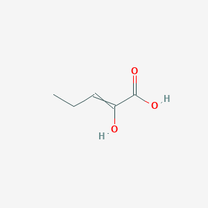 molecular formula C5H8O3 B15465670 2-Hydroxypent-2-enoic acid CAS No. 60976-08-1