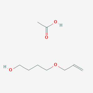 molecular formula C9H18O4 B15465678 Acetic acid--4-[(prop-2-en-1-yl)oxy]butan-1-ol (1/1) CAS No. 60905-44-4