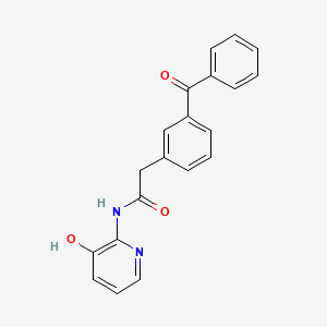 molecular formula C20H16N2O3 B15465691 2-(3-Benzoylphenyl)-N-(3-hydroxypyridin-2-yl)acetamide CAS No. 60609-42-9