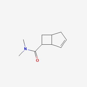 molecular formula C10H15NO B15465734 N,N-Dimethylbicyclo[3.2.0]hept-3-ene-6-carboxamide CAS No. 60803-24-9