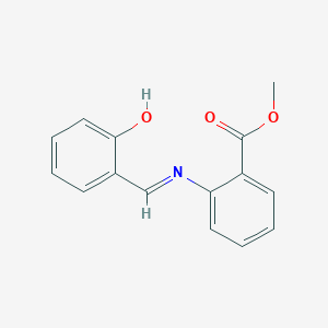 molecular formula C15H13NO3 B15465745 Methyl 2-{[(6-oxocyclohexa-2,4-dien-1-ylidene)methyl]amino}benzoate CAS No. 58743-61-6