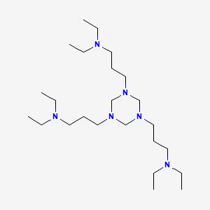 3-[3,5-bis[3-(diethylamino)propyl]-1,3,5-triazinan-1-yl]-N,N-diethylpropan-1-amine