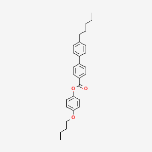 molecular formula C28H32O3 B15465828 4-Butoxyphenyl 4'-pentyl[1,1'-biphenyl]-4-carboxylate CAS No. 59748-26-4