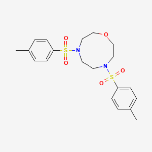 molecular formula C20H26N2O5S2 B15465848 1,4,7-Oxadiazonine, octahydro-4,7-bis[(4-methylphenyl)sulfonyl]- CAS No. 60147-22-0