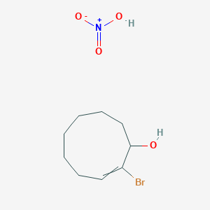 molecular formula C9H16BrNO4 B15465899 2-Bromocyclonon-2-en-1-ol;nitric acid CAS No. 60996-36-3