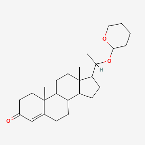 molecular formula C26H40O3 B15465916 20-[(Oxan-2-yl)oxy]pregn-4-en-3-one CAS No. 60069-78-5