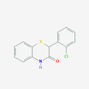 molecular formula C14H10ClNOS B15465929 2-(2-Chlorophenyl)-2h-1,4-benzothiazin-3(4h)-one CAS No. 58553-47-2