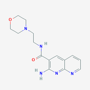 2-Amino-N-[2-(morpholin-4-yl)ethyl]-1,8-naphthyridine-3-carboxamide