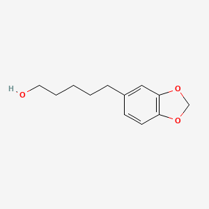 molecular formula C12H16O3 B15466035 1,3-Benzodioxole-5-pentanol CAS No. 58403-57-9