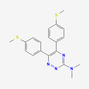 N,N-Dimethyl-5,6-bis[4-(methylsulfanyl)phenyl]-1,2,4-triazin-3-amine