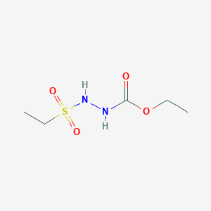 molecular formula C5H12N2O4S B15466118 Ethyl 2-(ethanesulfonyl)hydrazine-1-carboxylate CAS No. 58358-69-3