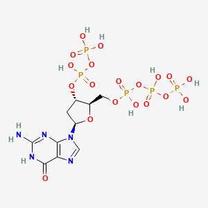 molecular formula C10H18N5O19P5 B15466122 Deoxyguanosine-5'-tri-3'-diphosphate CAS No. 57716-91-3