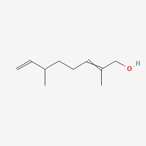 molecular formula C10H18O B15466149 2,7-Octadien-1-ol, 2,6-dimethyl- CAS No. 55685-41-1