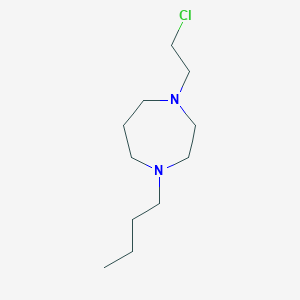 molecular formula C11H23ClN2 B15466156 1-Butyl-4-(2-chloroethyl)-1,4-diazepane CAS No. 59044-49-4