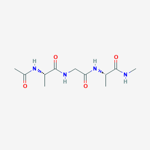 molecular formula C11H20N4O4 B15466174 N-Acetyl-L-alanylglycyl-N-methyl-L-alaninamide CAS No. 58595-33-8